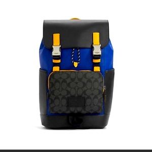 Brand New COACH Track Backpack in Colorblock